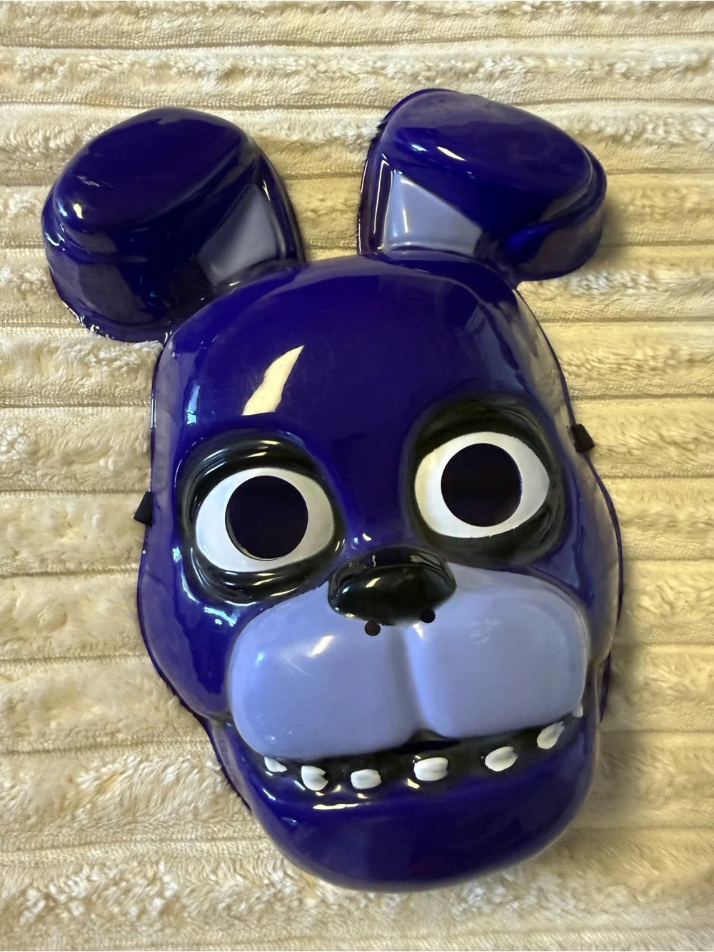Kids' Blue Character Mask Plush Toy - Purple/Blue Fun Face